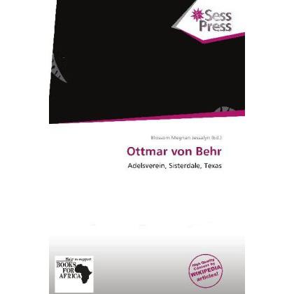 Ottmar von Behr, Fachbücher