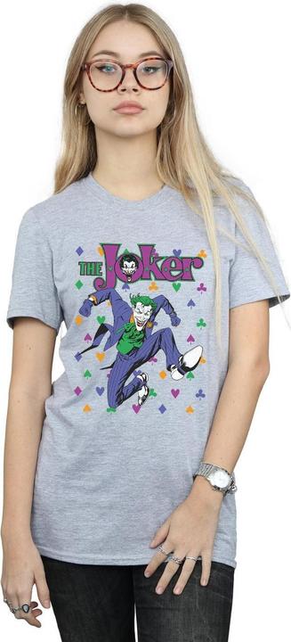 Produktbild Batman Joker Karten Sprung Baumwolle Boyfriend TShirt (L)