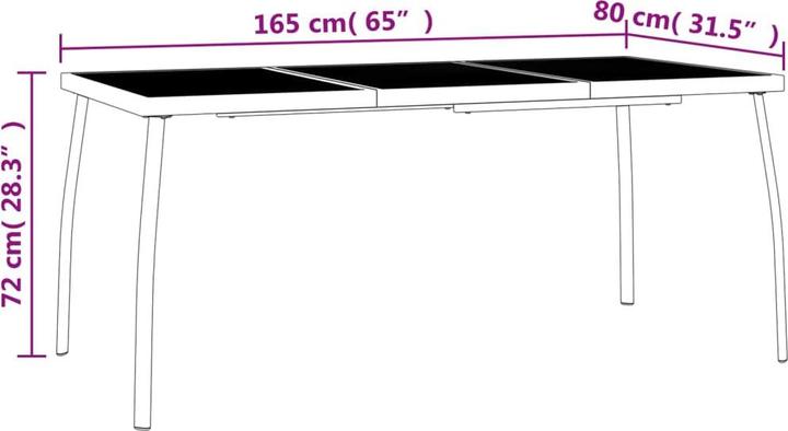 Produktbild vidaXL Garten-Essgruppe