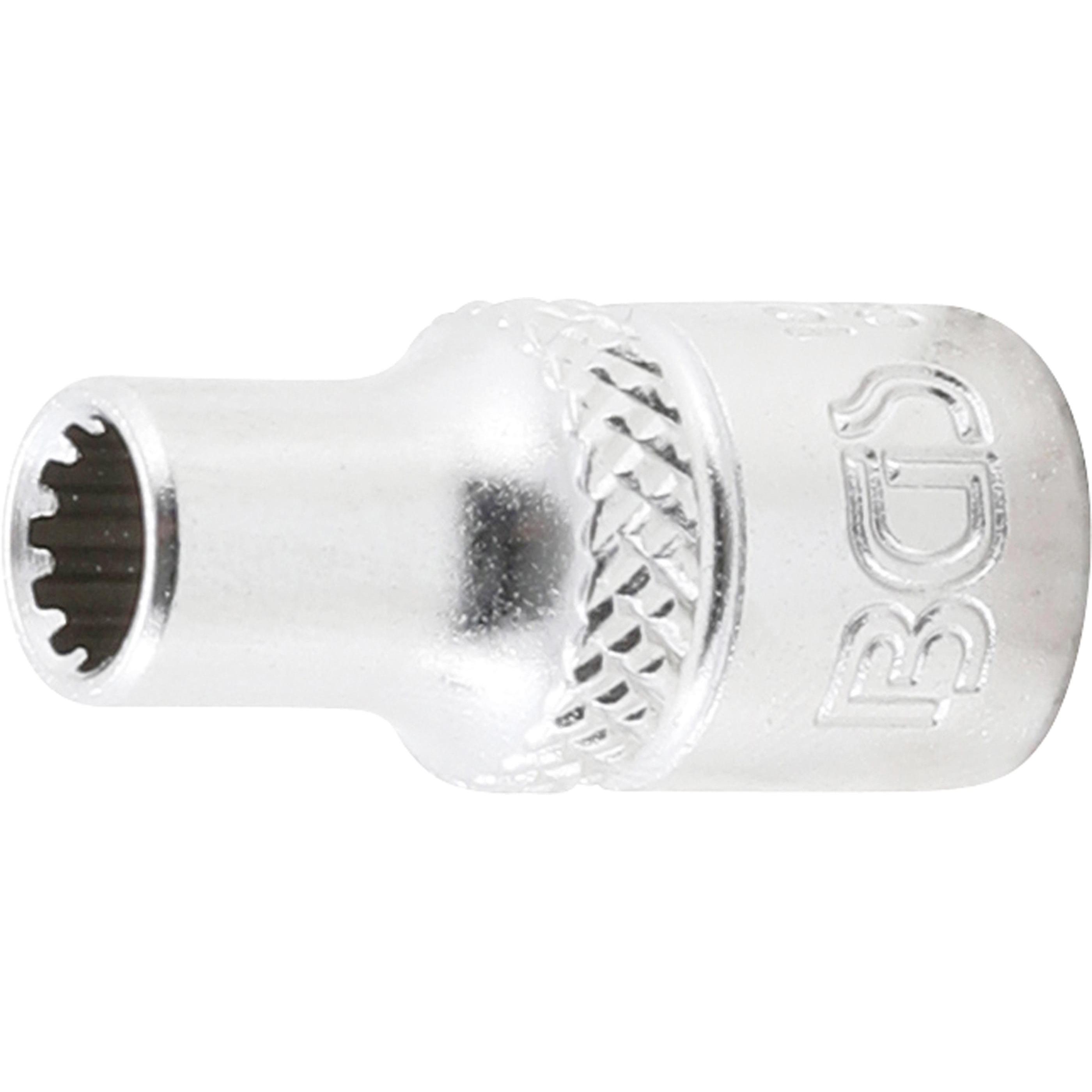 BGS, Steckschlüssel + Stecknuss, Steckschlüssel-Einsatz Gear Lock Antrieb Innenvierkant 6,3 mm (1/4") SW 5 mm (5 mm)