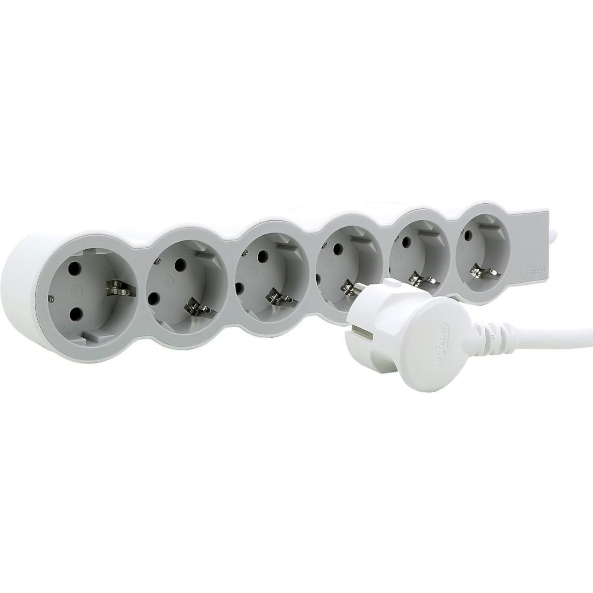 Legrand, Steckdosenleiste, Flache Steckdosenleiste, 6-fach Steckdose (6 x, CEE 16/5, 5 m)