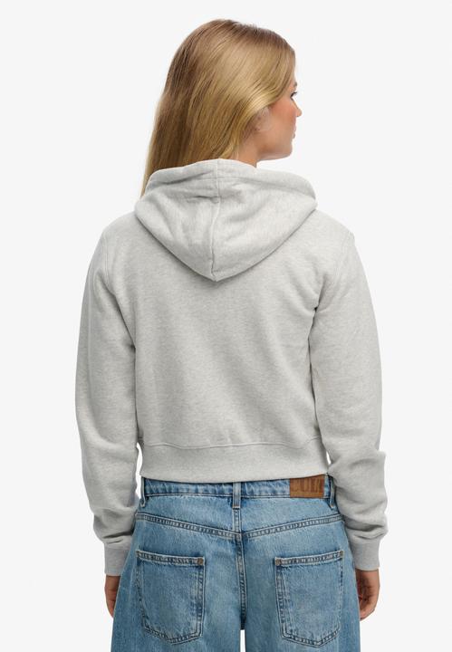 Produktbild Superdry Verkürzte Essential Kapuzenjacke mit Logo (M)