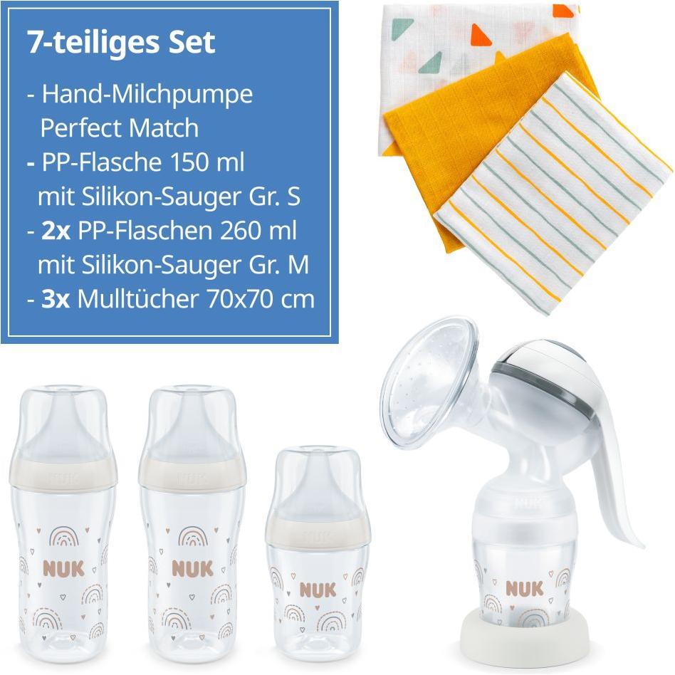 Thumbnail - NUK, Milchpumpe, Milchpumpen Premium Still-Set Basic 7-tlg. - Handmilchpumpe