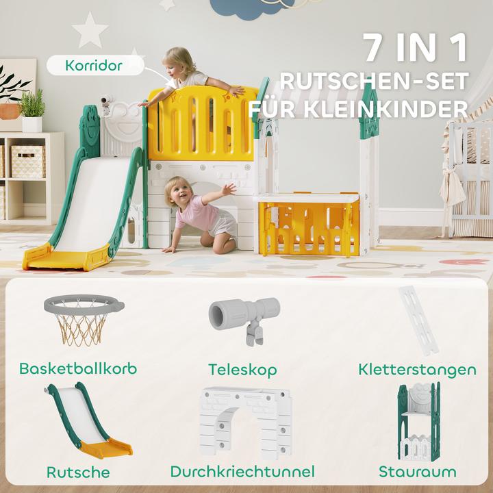Produktbild Aiyaplay Kinderrutsche Kunststoff Gelb+Grün