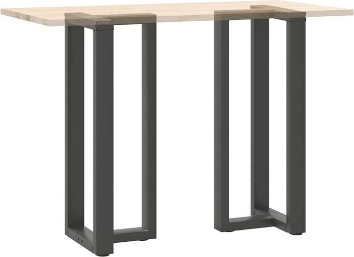 Produktbild vidaXL Bartischbeine T-Form 2 Stk. Anthrazit 50x35x(101-102) cm Stahl