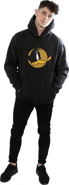 Immagine prodotto Looney Tunes Daffy Duck Dotted Profile Felpa con Cappuccio Uomo (L)
