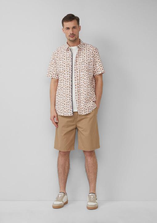 Immagine prodotto S.Oliver Hemd Regular Fit: Gemustertes Kurzarmhemd aus Baumwollstretch (XL)