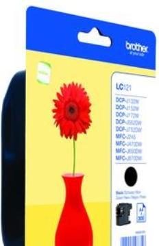 Produktbild Brother LC121BK - Schwarz - Original - Blisterverpackung (BK)