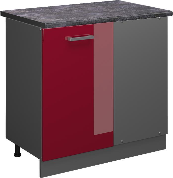 Anthrazit, Bordeaux Hochglanz, Rot, Rot Hochglanz