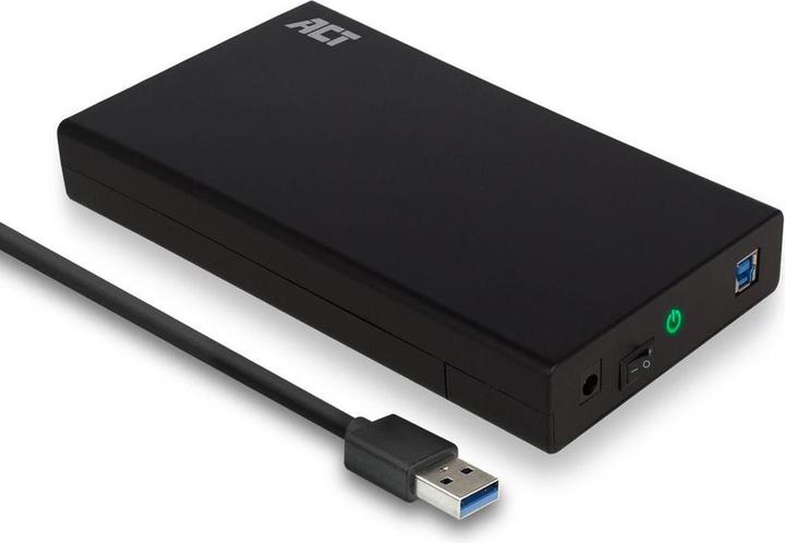 ACT 3.5" SATA hard drive enclosure, screwless, USB 3.2 Gen1 (3.5")