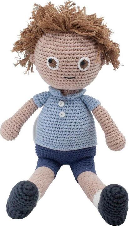 Actual product image Sebra Crochet doll William