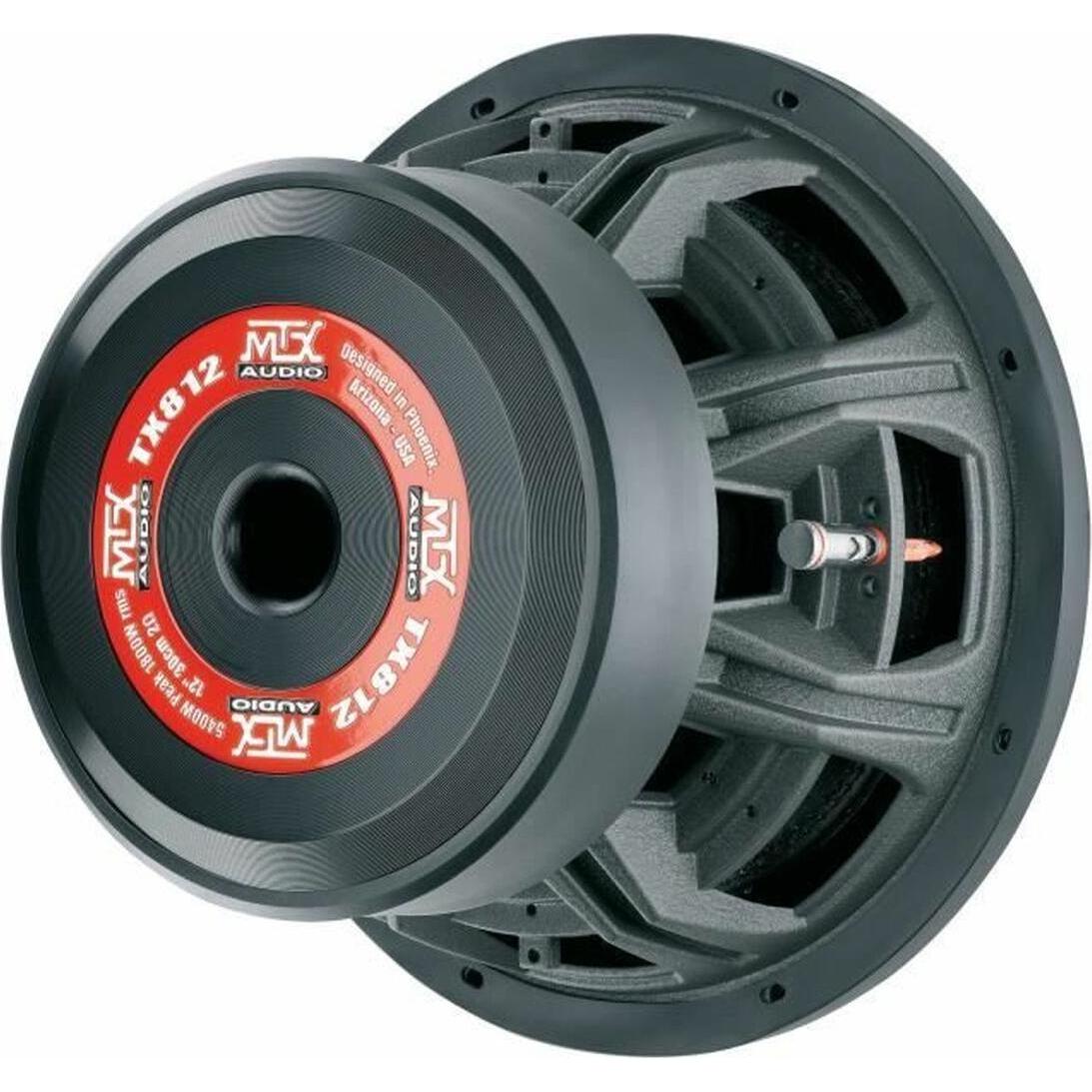 MTX, Subwoofer HiFi auto, Audio TX812 - Subwoofer da 12 pollici - 2ohm (1800 W)