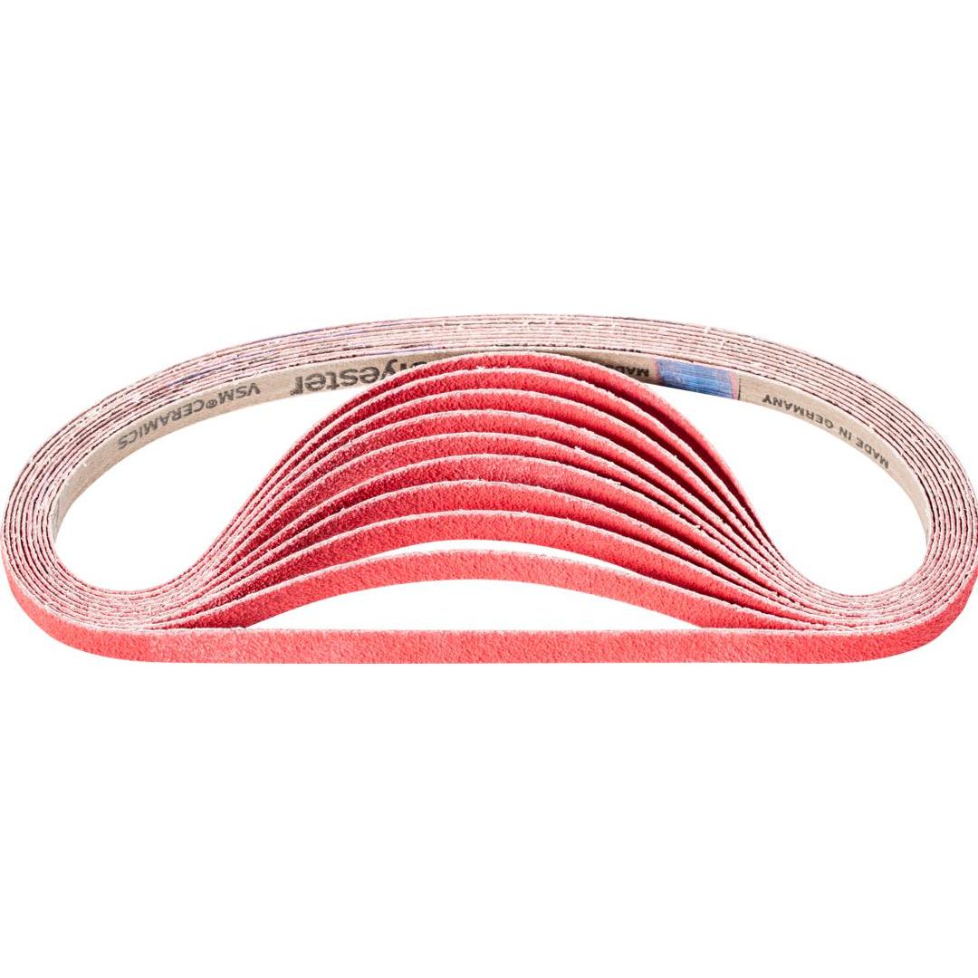 Thumbnail - Pferd, Schleifmittel, Keramikkorn Schleifband BA 12x610mm CO-COOL60 für Edelstahl-Schliff mit Bandschleifer (100) (60)