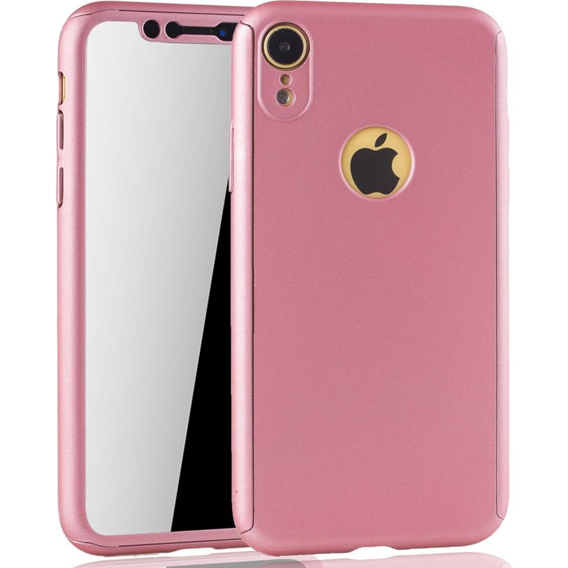 Thumbnail - König Design Hülle Handy Schutz für Apple iPhone XR Full Case Cover Displayschutz Bumper Rosa (Apple iPhone XR), Smartph...