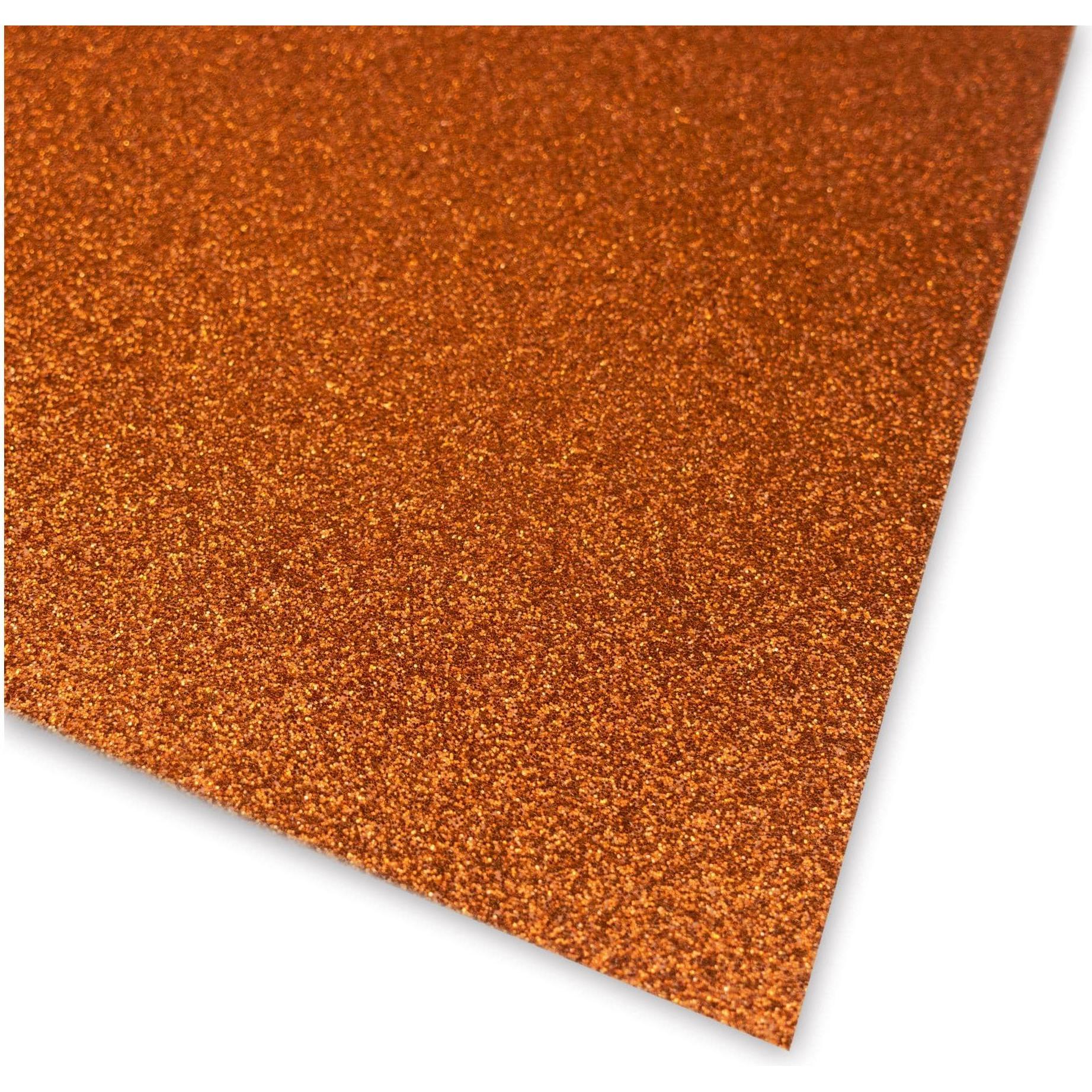 Ursus, Bastelpapier, Glitzerkarton A4, 300 gm2, 10 Blatt, Kupfer (330 g/m², 10 x)