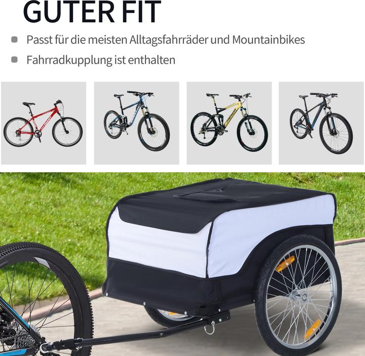 Actual product image Homcom Transport trailer for bicycle