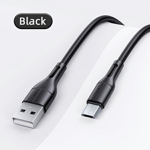 Actual product image Usams Cable U68 microUSB 2A Fast Charge 1m czarnyblack SJ502USB01 USSJ502 (1 m)