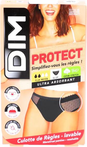 Produktbild DIM Slip Lace Medium schwarz mit Meshdetail (M)