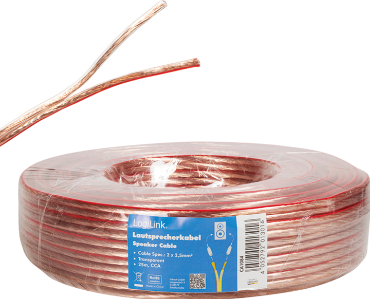 Actual product image LogiLink CA Speaker cable (25 m, 2.50 mm²)