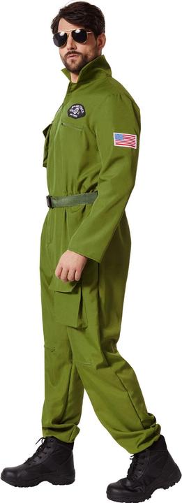 Actual product image tectake Men's Fancy Dress Costume - Air Force Pilot (S)