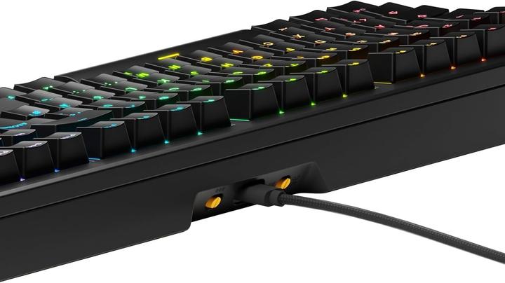 Actual product image Glorious GMMK 3 HE 100 % Custom Gaming Keyboard - Pre-Built, ISO (DE), Fox HE Switches, black (DE, Cable)