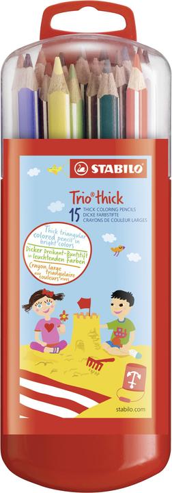 Produktbild STABILO Trio (Mehrfarbig, 15 x)