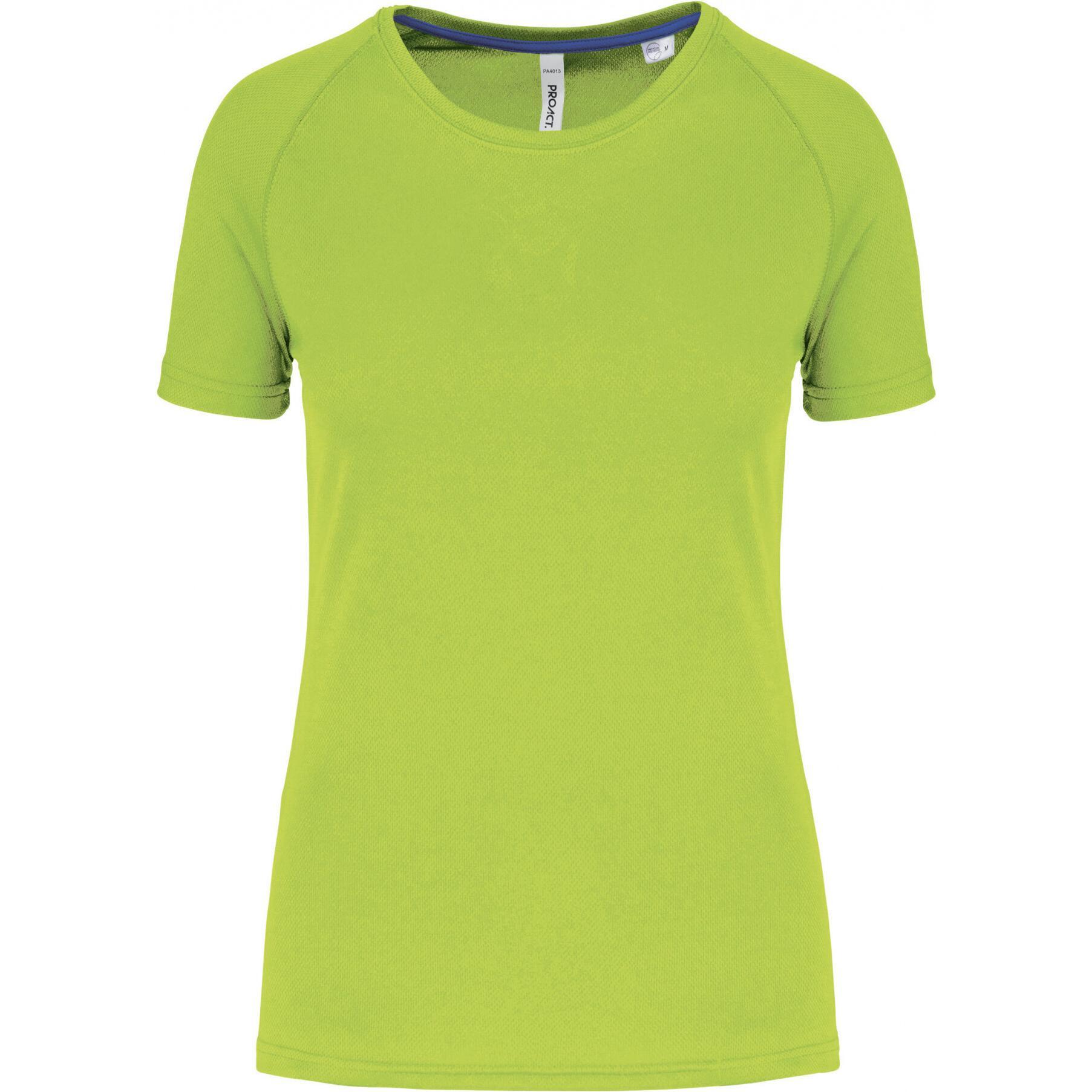 Proact, Damen, Sportshirt, Recyceltes Rundhals-Trikot, Damen (L), Grün, L
