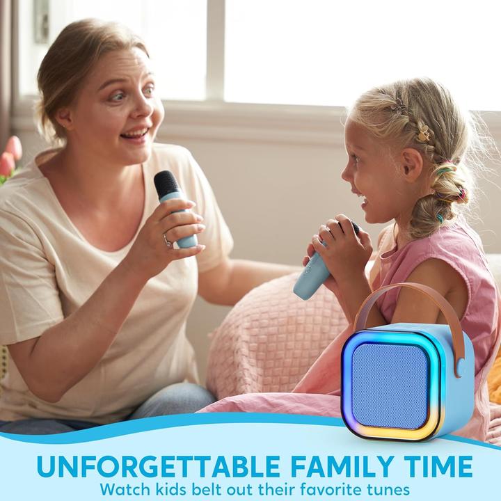 Produktbild Syncfun Karaoke-Maschine für Kinder mit Mikrofonen und Lichtern