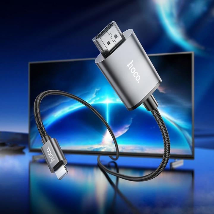 Actual product image Hoco Lightning — HDMI (type A) (2 m, HDMI)