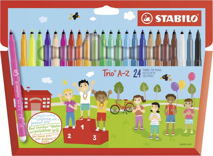 Produktbild STABILO Trio A-Z (Mehrfarbig, 24 x)
