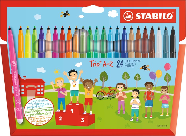 Produktbild STABILO Trio A-Z (Mehrfarbig, 24 x)