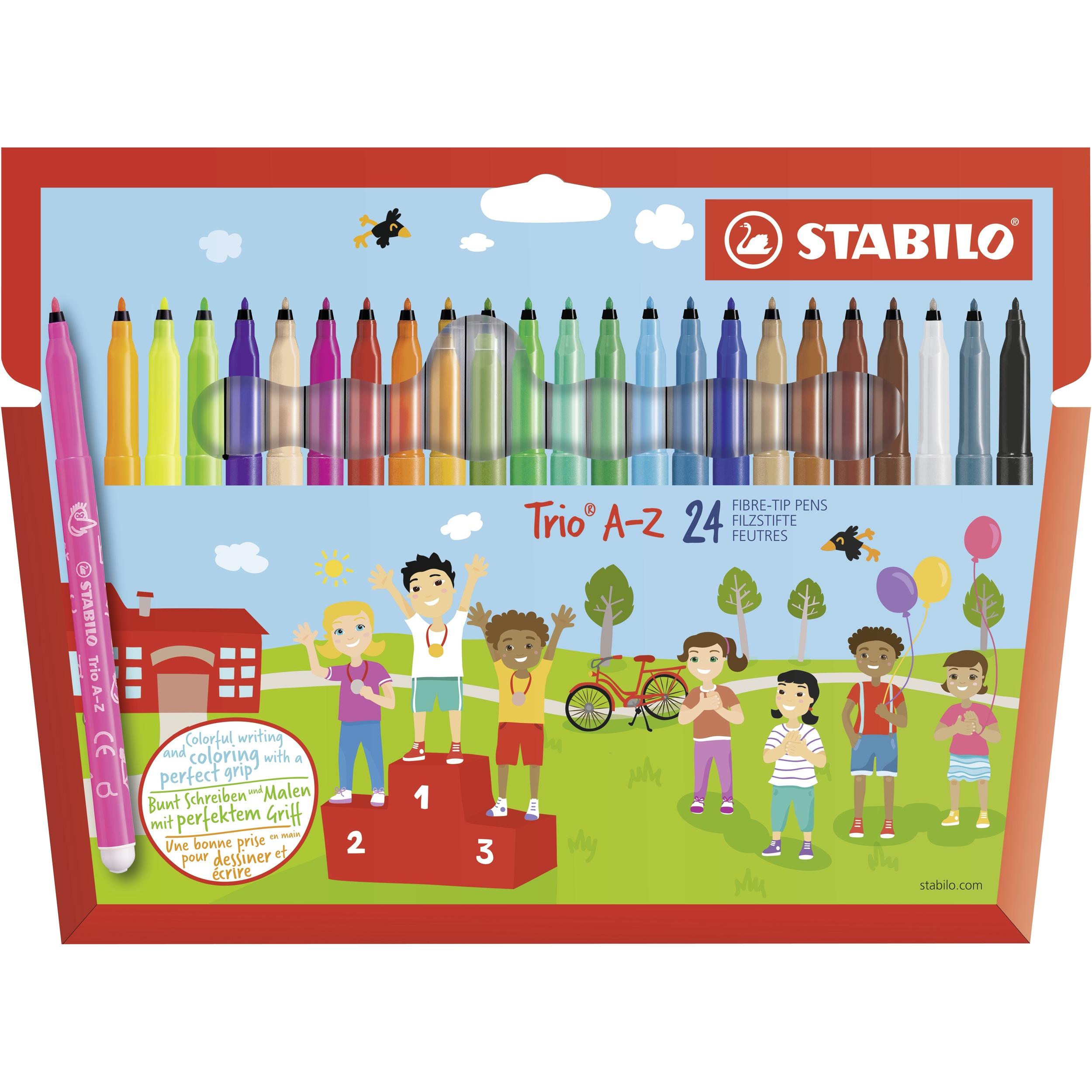 STABILO, Malstifte, Trio A-Z Filzstift (Mehrfarbig, 24 x)