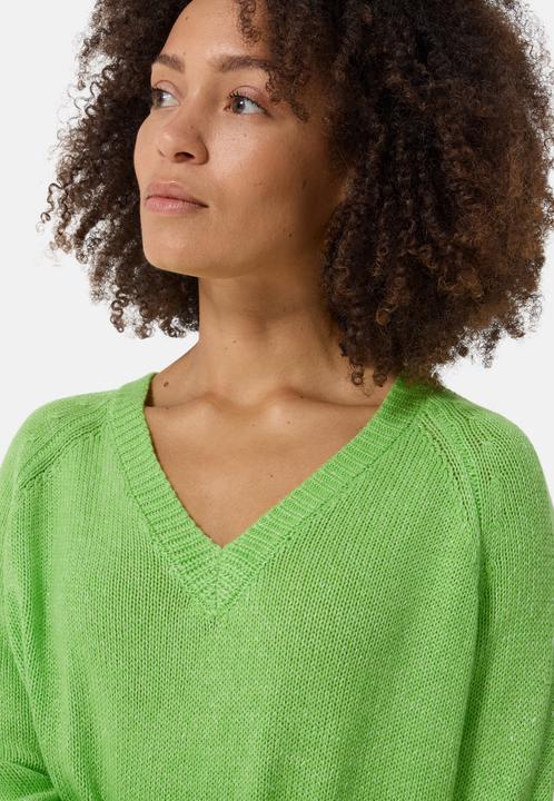 Image du produit Cash-Mere Seide Kaschmir Oversize Style V-Ausschnitt Pullover (S)