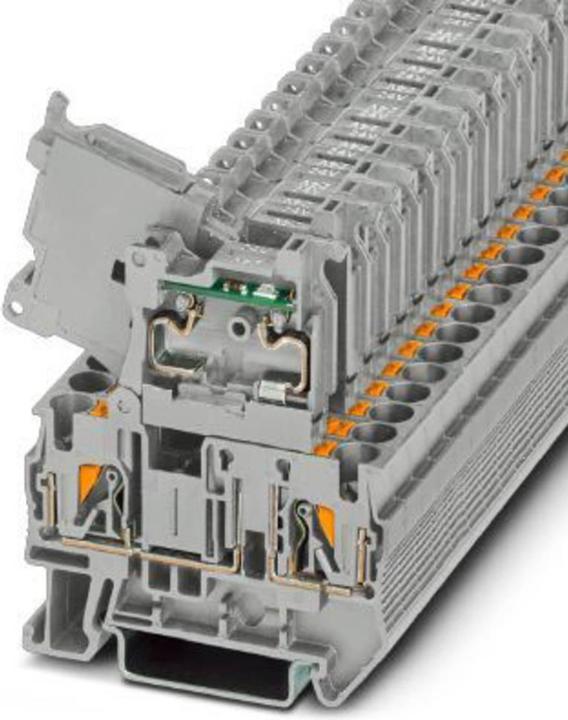 Phoenix Contact PT 4-HESILED 24 (5X20) GY/GY 1058860 Sicherungsreihenklemme 0.2 mm² 6 mm² Grau 50 St.