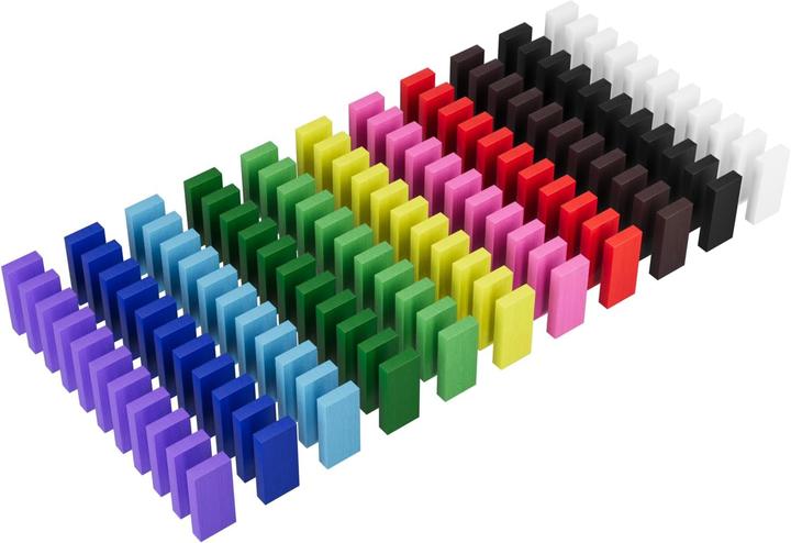 Image du produit Wellgro Domino Holzbausteine-Set (300 Stück)