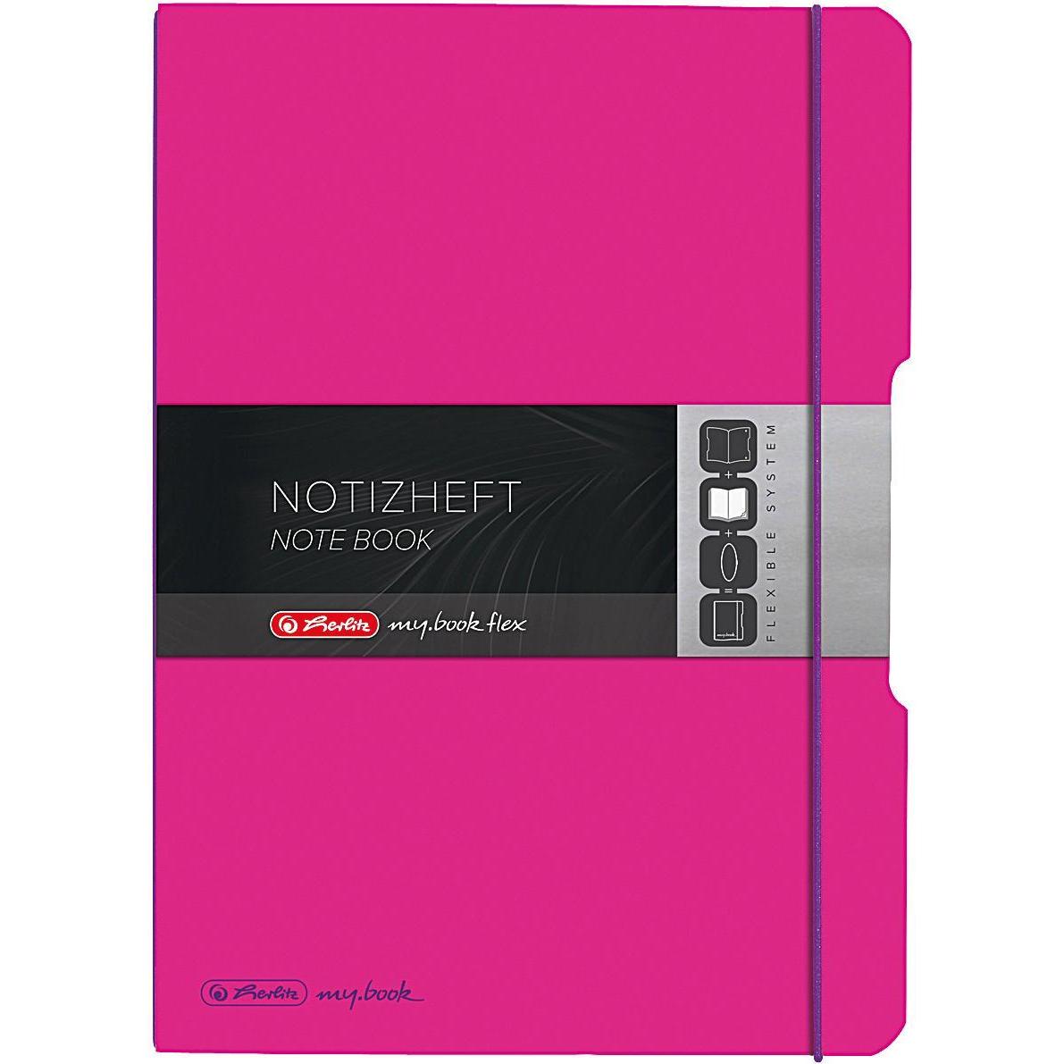 3x Herlitz, Heft + Block, my.book flex PP (A4, Liniert)
