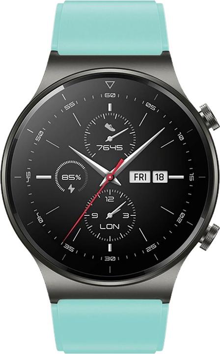 Actual product image Marka Niezdefiniowana Silicone Strap for Huawei Watch GT 2/3/4/2 Pro/3 Pro/4 Pro/GT 2e 46mm - Light Green (Silicone)