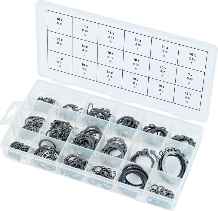 Actual product image KS Tools Assortment snap rings, external + internal, 225 pcs.