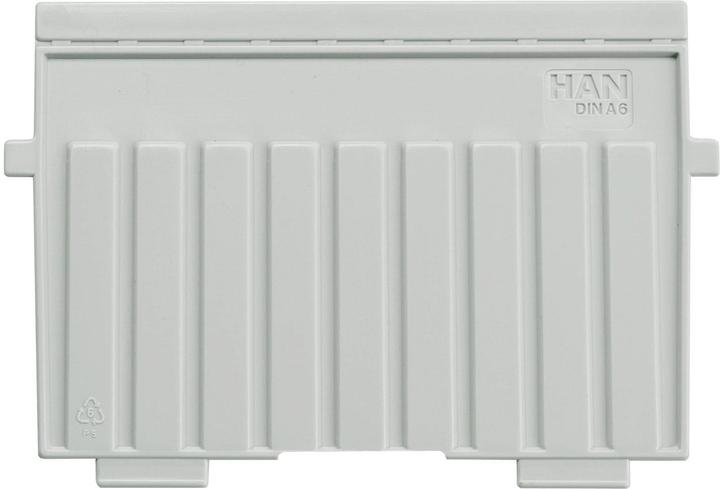 Actual product image Han Support plate Card index box Material: polystyrene Colour: light grey (A6)