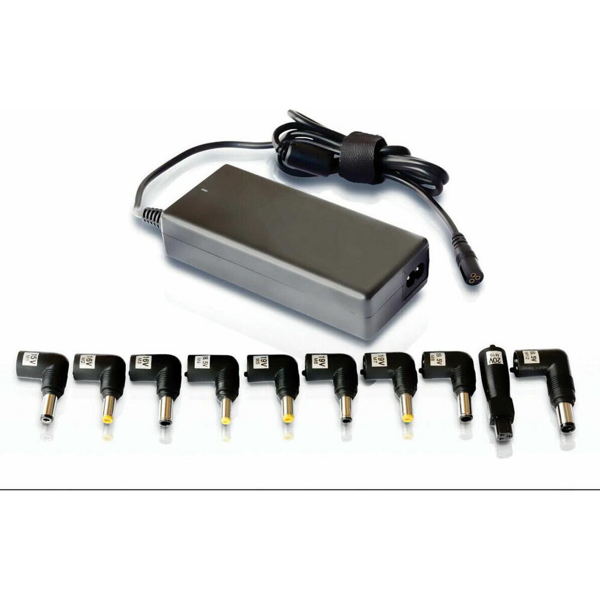 Leotec Cargador Para Portatil Automatico Universal 90w Negro (90 W), Alimentatore per notebook, Nero