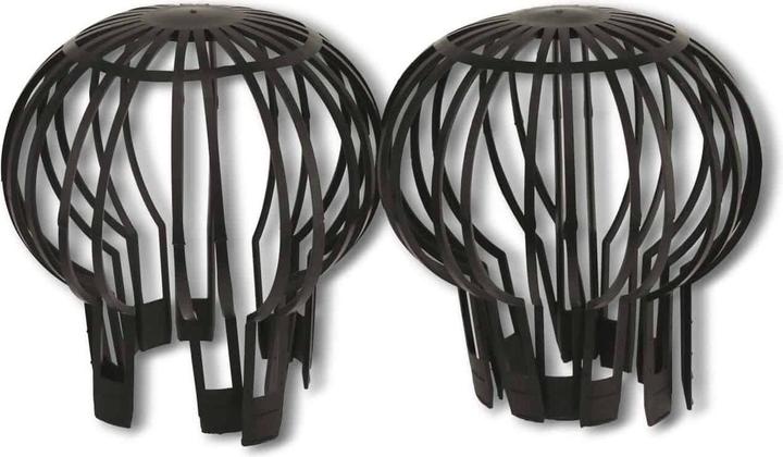 Image du produit Eneroid Grille anti-feuilles pour tuyau de descente d'eau de pluie, 2 pièces
