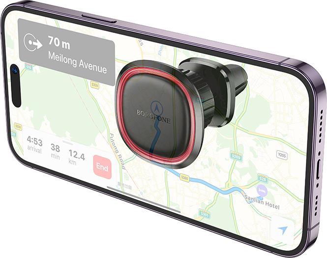Actual product image Borofone Magnetic Car Holder BH124 Roman, Black