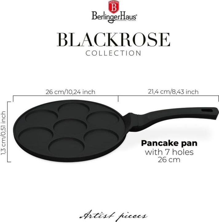 Image du produit BerlingerHaus Poêle à crêpes (Poêle à frire, Fonte d'aluminium)