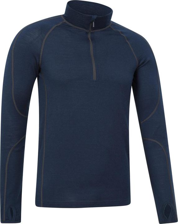 Actual product image Mountain Warehouse Mens Asgard III Merino Wool Thermal Top (XS)