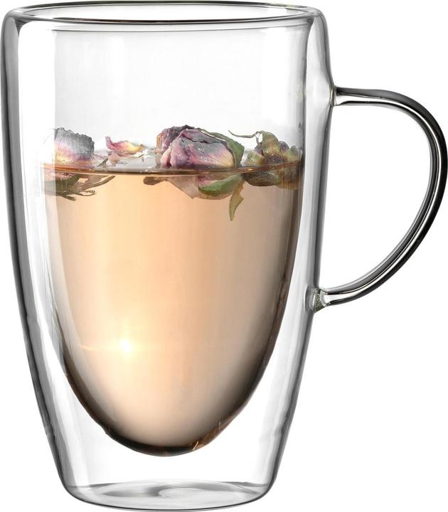 Image du produit Leonardo Tasse à café Duo 400 ml, 4 pièces, Transparent (400 ml, 4 x)