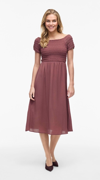 Produktbild Vila VIRITA Midi Gesmoktes Kleid (44)