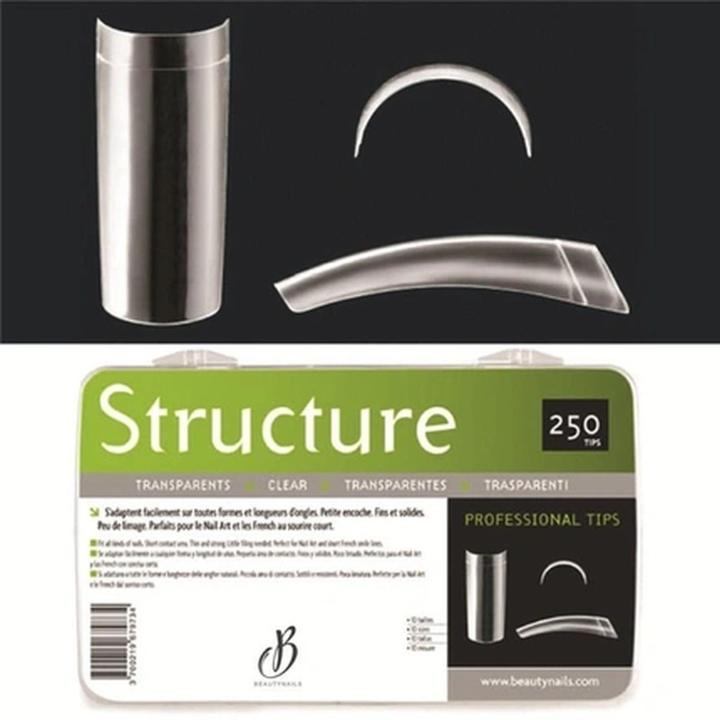 Actual product image Beautynails Bna Transparent Structure Tips X250 (Artificial nails)