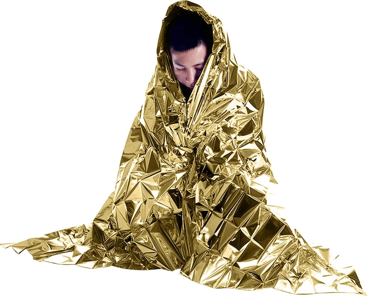 Actual product image Bullet Frederik 2 function emergency blanket