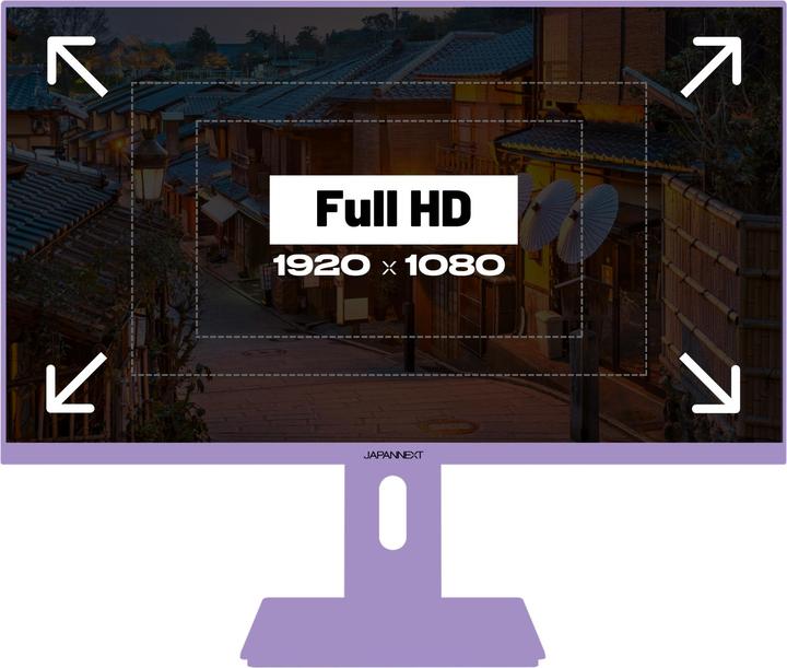 Actual product image Japannext 60,5cm JN-I238FHD120F-HSP-PP 16:9 HDMI lila FHD (1920 x 1080 pixels, 23.80")