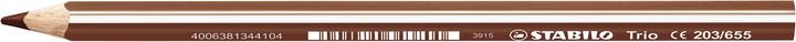STABILO Trio dick Dreikant-Buntstift (Brown, 1 x)